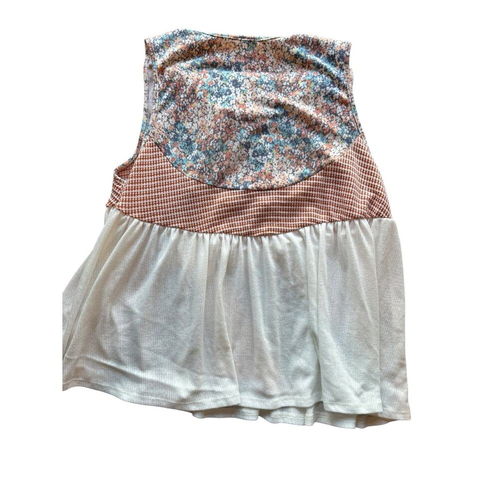 Sugarfox Sleeveless V-Neck Floral Tunic Top Multicolor XL K07 - Picture 5 of 5